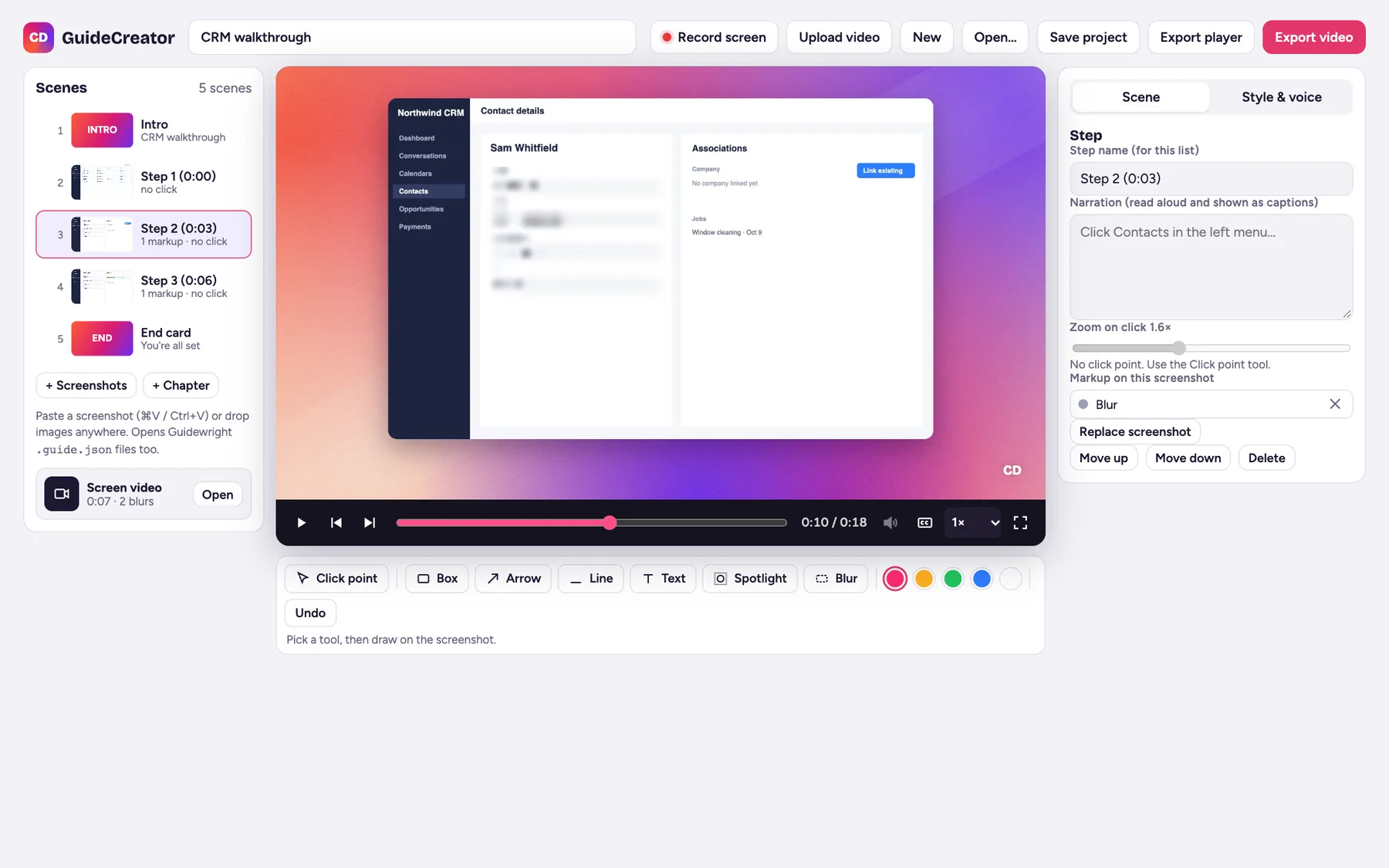 GuideCreator: turn the video into guide steps