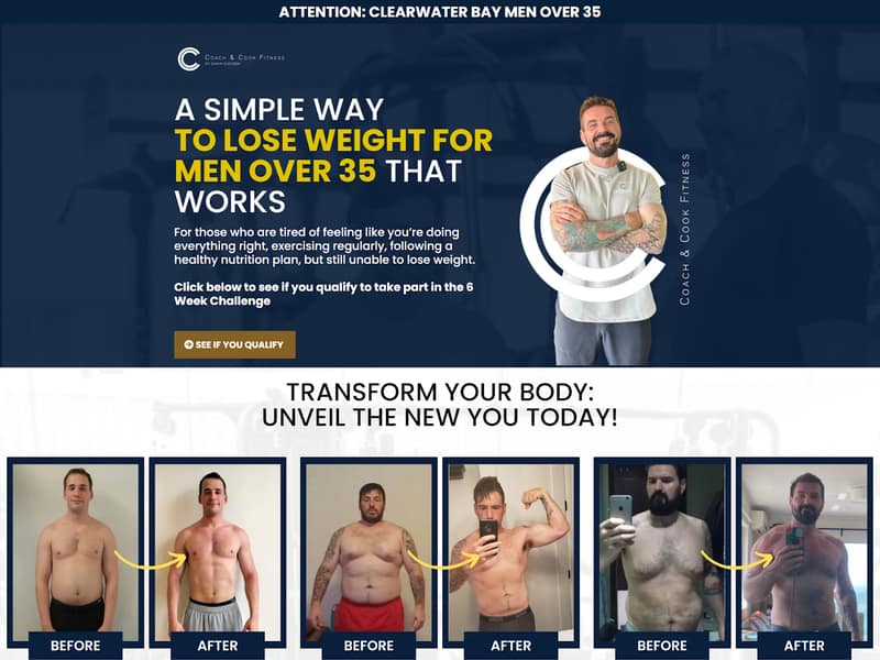 GG Coach — 6-Week Challenge funnel landing page built by Lucia Anilao