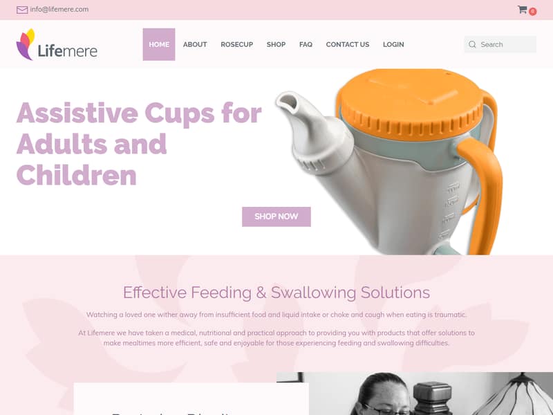 lifemere.com website Joomla design by Lucia Anilao