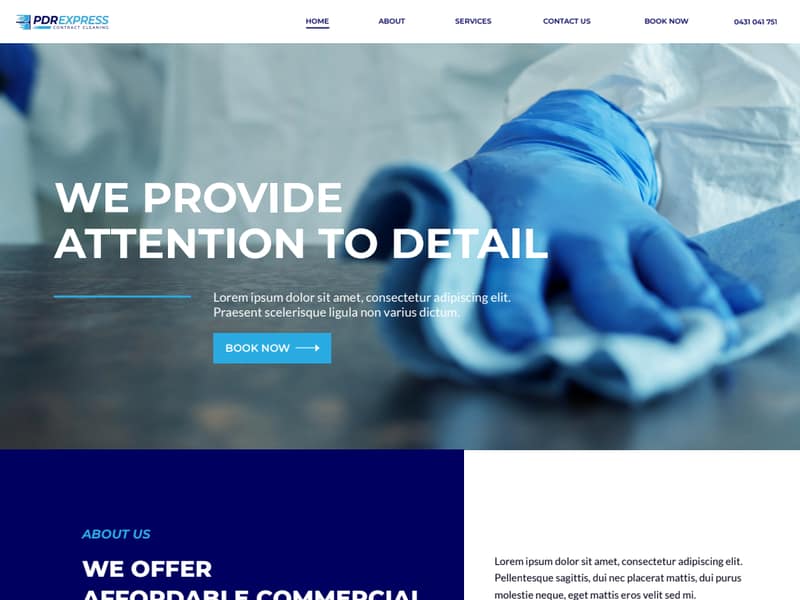 PDR Express website Joomla design by Lucia Anilao