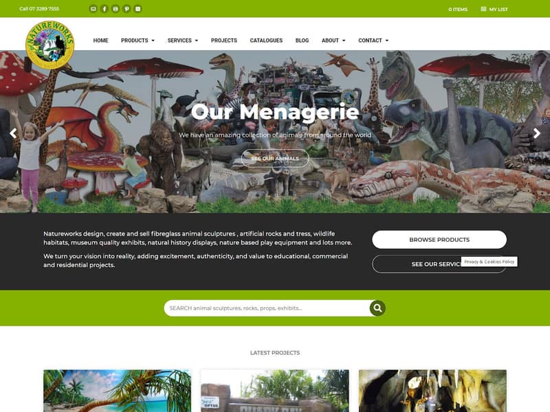 natureworks.com.au website Joomla design by Lucia Anilao