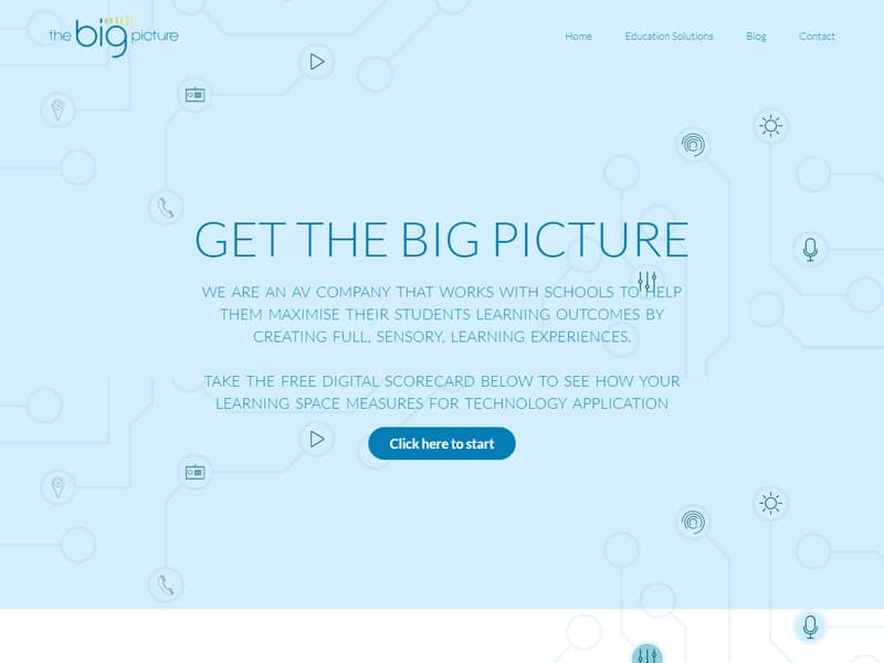 thebigpictureav.com.au website Joomla design by Lucia Anilao