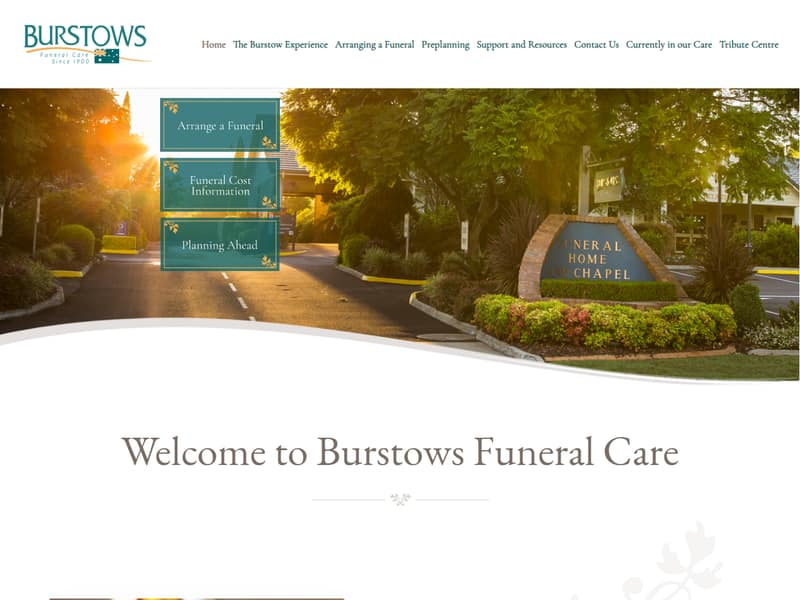 burstows.com.au website Joomla design by Lucia Anilao