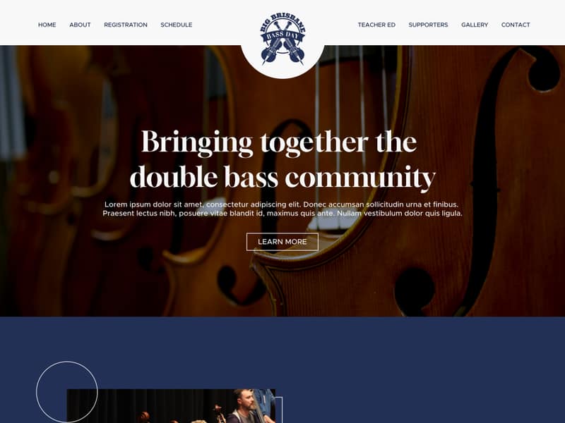 bigbassday.com.au website Joomla design by Lucia Anilao