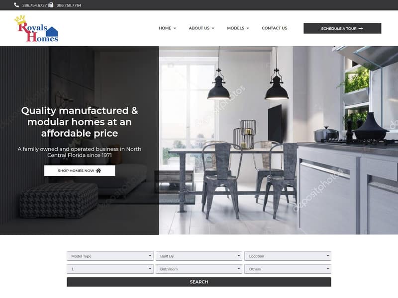 royalshomesales.com website WordPress design by Lucia Anilao