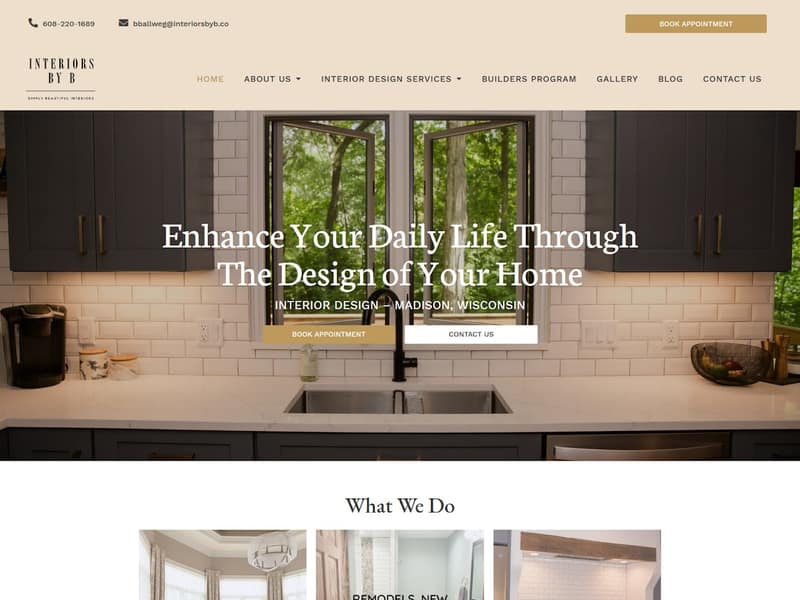 interiorsbyb.co website WordPress design by Lucia Anilao