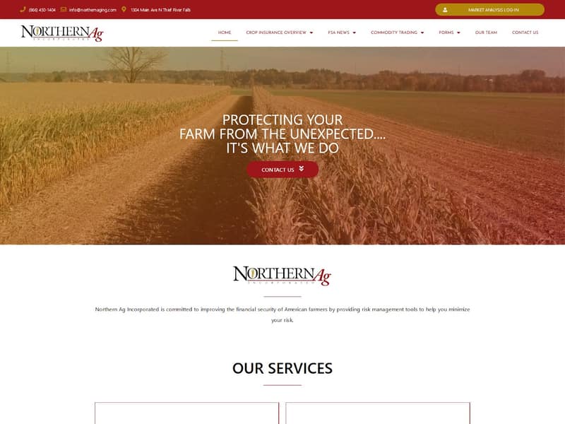 northernaginc.com website WordPress design by Lucia Anilao